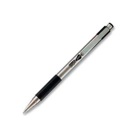 ZEBRA PEN Zebra G-301 Gel Retractable Pen, 0.7mm, Stainless Steel Barrel, Black Ink, 1 Pack 41311
